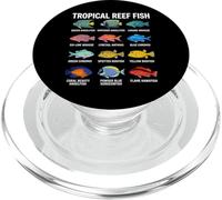 Poissons tropicaux de récif, Types de Poissons de récif PopSockets PopGrip pour MagSafe