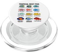Poissons tropicaux de récif, Types de Poissons de récif PopSockets PopGrip pour MagSafe