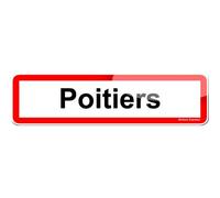 Poitiers (15x4cm) - Sticker/Autocollant