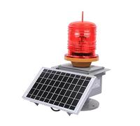 PoiToe Balise d'obstacle stroboscopique à Faible intensité pour l'aviation avec Tube photoélectrique, adaptée à l'aviation, Flash de Grande Hauteur LED Solaire 15 W ST155LED