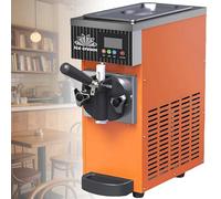 PoiToe Machine à Glace à L'italienne Polyvalente, Compatible avec Les Sorbets, Yaourts Glacés Et Desserts Glacés. équipée d'une Pompe à Expansion Améliorée pour Une Texture Plus Onctueuse 110V-Orange