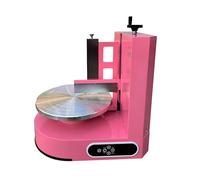 PoiToe Machine à Glacer Les Gâteaux, Machine à Décorer Les Gâteaux à La Crème au Beurre, Racleur à Enrober et Lisser Les Gâteaux 200 W, Accessoires de Pâtisserie Pink