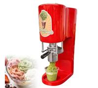PoiToe Presse à Pâtes et à Glaces Commerciale avec 4 Moules, Débit dDe 30 L/Heure, Permet de Réaliser Facilement des Glaces aux Fruits, Idéale pour Les Chaînes de Restaurants et Les Bars Red