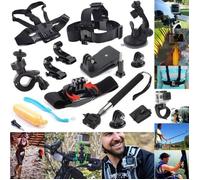 poitrine tête ceinture sangle ventouse support de montage guidon ensemble accessoires Kit pour Gopro Go Pro Hero 5 4 3 2 [03406C1]