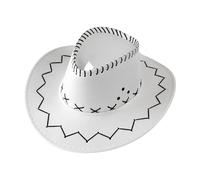 POIUIYQA Chapeau Cowboy Fille Garçons Chapeau Panama Rétro Fedora Classique en Feutre avec Boucle de Ceinture Casquettes Unisexes Enroulées pour Enfants 4-12 Ans