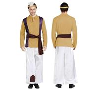 POIUIYQA Costume berger, Déguisement de Saint Joseph pour homme, crèche, carnaval, Robe et bandeau, Déguisement homme Berger, Costumes de Carnaval,Vêtement Messie, Prophète