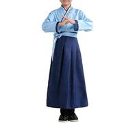 POIUIYQA Costume Traditionnel Chinois pour Garçon Hanfu Costume Chinois Fille Garçon Robe Chinoise Traditionnelle Ancienne Déguisement Carnaval Cosplay Tenue Scène Arts Martiaux Ensemble de Costumes