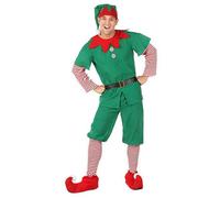POIUIYQA Déguisement Lutin Complet Famille Costume Elfe Noël Adultes Enfants Ensemble Matching Parent-Enfant pour Fête de Noël Carnaval et Soirée Cosplay Drôle Homme