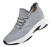 POIUIYQA Elevate Shoes Herren 6-10Cm Unisex Elevator Schuhe Höhenverstellbare Elevateshoes Plateau Unsichtbare Casual Height Booster Mesh Walking Hohe Sneaker für Herren