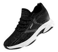 POIUIYQA Elevate Shoes Herren 6-10Cm Unisex Elevator Schuhe Höhenverstellbare Elevateshoes Plateau Unsichtbare Casual Height Booster Mesh Walking Hohe Sneaker für Herren