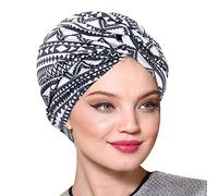 POIUIYQA Femme Bonnet Turban Extensible Bonnet de Nuit Sommeil Coton Couvre-Chef Doux Chapeau Bandeau Foulard Musulmane Mode Casquette de Perte Cheveux pour Alopécie Sortie Vacances