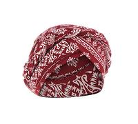 POIUIYQA Femme Bonnet Turban Extensible Bonnet de Nuit Sommeil Coton Couvre-Chef Doux Chapeau Bandeau Foulard Musulmane Mode Casquette de Perte Cheveux pour Alopécie Sortie Vacances