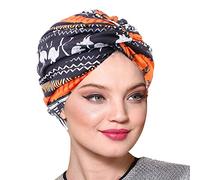 POIUIYQA Femme Bonnet Turban Extensible Bonnet de Nuit Sommeil Coton Couvre-Chef Doux Chapeau Bandeau Foulard Musulmane Mode Casquette de Perte Cheveux pour Alopécie Sortie Vacances