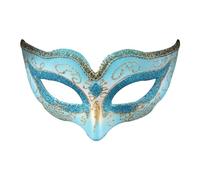 POIUIYQA Masque élégant demi-visage pour bal masqué pour enfants filles vintage à paillettes carnavals vénitiens pour Halloween fêtes costumées