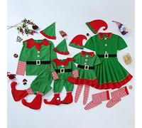 POIUIYQA Party Fashion - Costume enfant elfe, robe, petit assistant du Père Noël, lutin, farfadet, fée, costume de Noël Homme