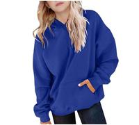POIUIYQA Pull à Capuche pour Fillette-Sweat-Shirt à Capuche Manches Longues Filles Pull Mignon décontracté Enfants pour Quotidien Loisir