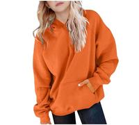 POIUIYQA Pull à Capuche pour Fillette-Sweat-Shirt à Capuche Manches Longues Filles Pull Mignon décontracté Enfants pour Quotidien Loisir