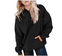 POIUIYQA Pull à Capuche pour Fillette-Sweat-Shirt à Capuche Manches Longues Filles Pull Mignon décontracté Enfants pour Quotidien Loisir