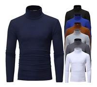 POIUIYQA Pull en micro-polaire pour homme avec demi-fermeture Éclair pour l'automne et l'hiver Sweats Homme Coton Knit Polaire Hiver Chaud Nouveau Slim Fit
