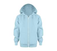POIUIYQA Veste Sweat à Capuche Enfant zippée complète, Sweat-Veste Manches Longues avec Poches Avant, Plusieurs Coloris, Tenue décontractée Mixte garçon Fille mi-Saison Quotidien