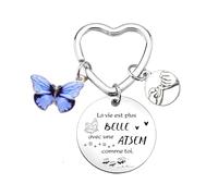 POIUYTRE Porte cles Merci Atsem Idee Cadeau Femme Cadeau Creche fin d'année Merci Cadeau Assistante Maternelle Cadeau fin Creche Cadeau Drole Cadeau Remerciement Nounou Cadeau Merci Nounou (4)