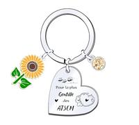 POIUYTRE Porte cles Merci Atsem Idee Cadeau Femme Cadeau Creche fin d'année Merci Cadeau Assistante Maternelle Cadeau fin Creche Cadeau Drole Cadeau Remerciement Nounou Cadeau Merci Nounou (5)