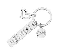 POIUYTRE Porte-clés Personnalisé Mon Fils Cadeau d'Anniversaire ou de Noël - Idee Cadeau pour Fils