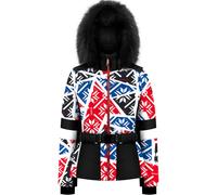 POIVRE BLANC Ski Jacket Print - Femme - Noir / Rouge / Bleu - taille XS- modèle 2025