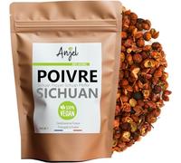 Poivre de Sichuan 100% Naturel - Piment de Sichuan Grains Entier Poivre Sauvage Baies Rouges Sichuan - NCA (100)