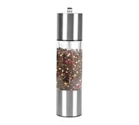 Poivre en acier inoxydable - 20,3 cm - Moulin à sel réglable - Shaker à grains de poivre rechargeable - Jusqu'à des boucles fines, des épices de cuisine professionnelles, un restaurant Touch Home