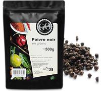 Poivre noir en grains 500g- LA PLANTIGO Un choix savoureux, grains de poivre noir, 100% naturel, sans additifs, Poivre noir entier, une épice universelle, Végan