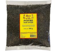Poivre Noir Entier 500g - Epice d'Or, 100% Naturel, En Grain, Végan, Sans Additifs ni Conservateurs Pour Une Saveur Authentique