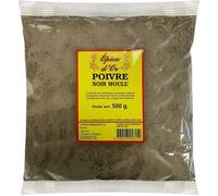 Poivre Noir Moulu 500g - Epice d'Or, 100% Naturel, Sans Additifs, Sans Arôme Artificiel, Sans Conservateur