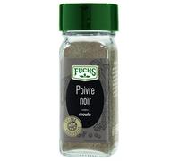 POIVRE NOIR MOULU FLACON 80ML 45G, FUCHS, LOT DE 3