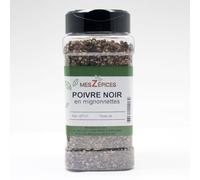 Poivre noir Sélection concassé, grosses mignonnettes - Petit distributeur 250 g