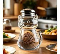 Poivrier - Distributeur en verre d'assaisonnement pour la cuisson,Salière de cuisine à forme animale | pour Camion-Restaurant, Plage, Jardin, Steak, Friture, Salade, Viande et Rôtissage
