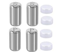 poivrières,4Pièces Salières et Poivrières en acier Inoxydable Poivrières de Barbecue Saliere Poivrière Set Poivrier Shaker Salière et Poivrière Mini Saliere et Poivriere de table Salière et Poivrière