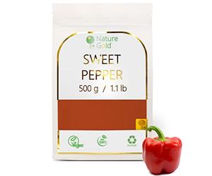 POIVRON DOUX | 500g | 100% Naturel & Végétalien | Sans OGM | Sans Additifs & Sans Sucre ~*~
