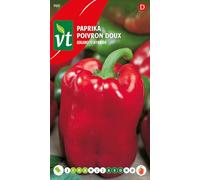 Poivron doux Asti Red hybride Graines - Fruits de qualité à chair épaisse
