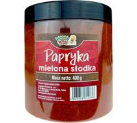 Poivrons rouges doux moulus dans un grand et joli bocal réutilisable 400G