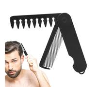 Poix De Cheveux Pliante - Brosse De Cheveux De Voyage Pliante | Peigne Pliant Portable, Peigne À Cheveux Anti-statique, Peigne À Cheveux PP, Brosse À Cheveux Et Hommes Miroir, Peigne Votre Barbe Sans
