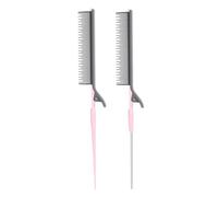 Poix De Queue 2x Point Fixation Avec Clip Clip Tasing Tasing Hairdressing Combs Styling Tool Pour Couper