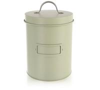 Pojemnik de rangement en métal - ORION - 2,2 L - 14x21 cm - Vert - Couvercle amovible - Poignée élégante