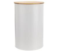 Pojemnik na żywność - Orion - Whiteline - Métal blanc - Couvercle bambou - 800 ml