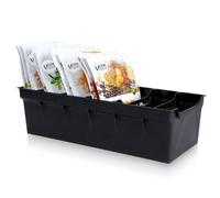 Pojemnik organizer na przyprawy czarny 30x13x8 cm
