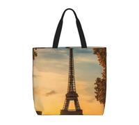 pojknbv Sac de rangement extra large léger et réutilisable Motif Tour Eiffel Paris automne