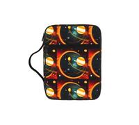 pojknbv Sac de rangement pour Bible avec impression du système solaire Jupiter Saturne - Accessoire religieux pour l'église