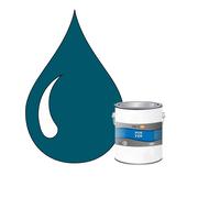 POK FER Bleu : Peinture de Finition Antirouille Laque Semi-Brillante Métaux Ferreux - 1L - RAL 5009 - Bleu Azur