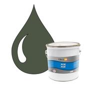 POK FER Gris : Peinture de Finition Antirouille Laque Semi-Brillante Métaux Ferreux - 2,5L - RAL 7009 - Gris Vert