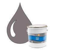 POK FER Gris : Peinture de Finition Antirouille Laque Semi-Brillante Métaux Ferreux - 2,5L - RAL 7036 - Gris Platine